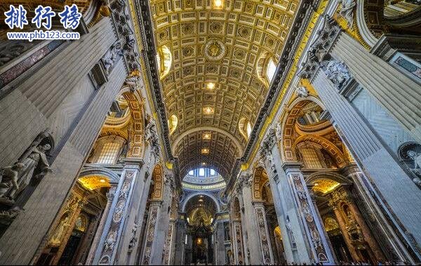 世界最著名的五大教堂排名 圣彼得大教堂可容纳6万人同时祈祷