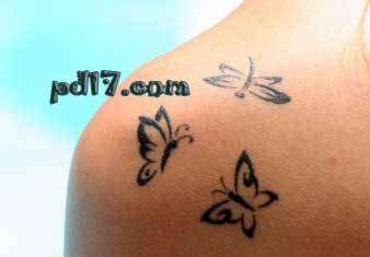 女性纹身的十大选择盘点：蝴蝶