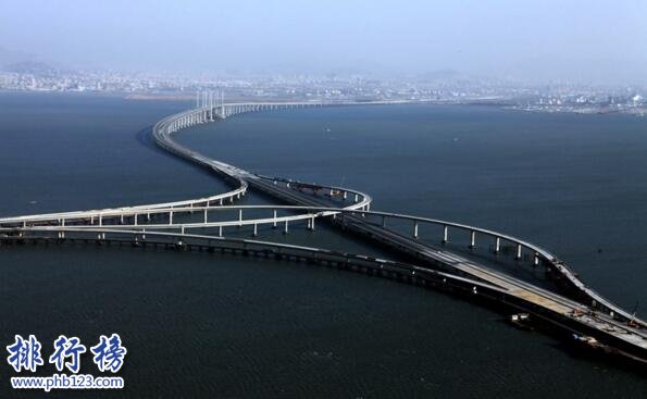 世界十大最长跨海大桥排名,港珠澳大桥49.9公里全球第一