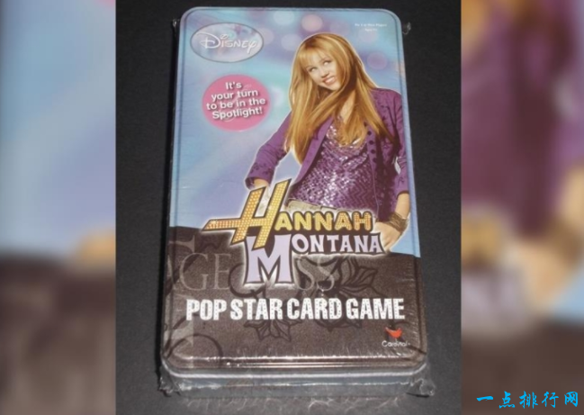 汉娜·蒙塔娜流行歌星纸牌游戏