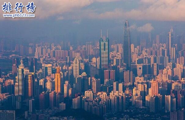 2017年前三季度深圳各区GDP排行榜:南山区3060亿居首,4区增速超9%