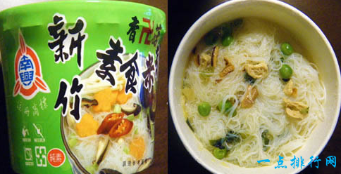 第5名是中国台湾地区的“南兴新竹素食米粉”