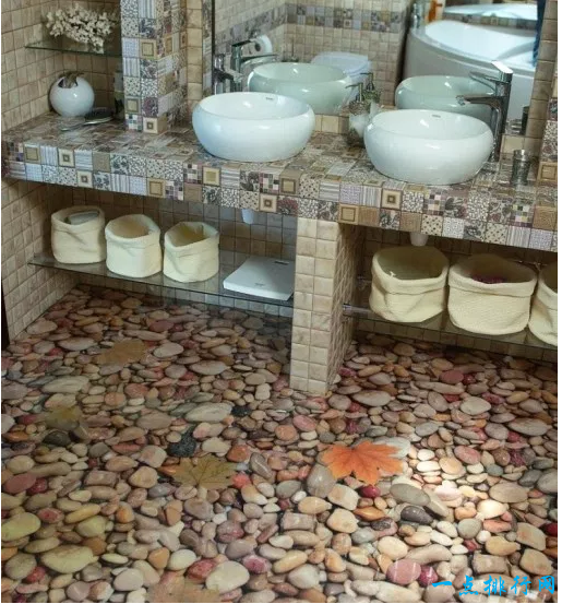 天然石浴室地板